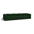  Manufacturer Color_Green -- Ames 136" Green Boucle Fabric Upholstered 4 pc Modular Sofa IMAGE 1