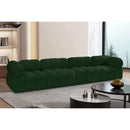  Manufacturer Color_Green -- Ames 136" Green Boucle Fabric Upholstered 4 pc Modular Sofa IMAGE 2
