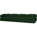  Manufacturer Color_Green -- Ames 136" Green Boucle Fabric Upholstered 4 pc Modular Sofa IMAGE 6