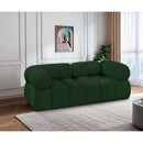  Manufacturer Color_Green -- Ames 68" Green Boucle Fabric Upholstered 2 pc Modular Loveseat IMAGE 2