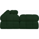  Manufacturer Color_Green -- Ames 102" Green Boucle Fabric Upholstered 4 pc Modular Sectional IMAGE 7
