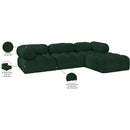  Manufacturer Color_Green -- Ames 102" Green Boucle Fabric Upholstered 4 pc Modular Sectional IMAGE 16