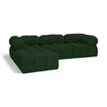  Manufacturer Color_Green -- Ames 102" Green Boucle Fabric Upholstered 4 pc Modular Sectional IMAGE 1
