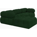  Manufacturer Color_Green -- Ames 102" Green Boucle Fabric Upholstered 4 pc Modular Sectional IMAGE 6
