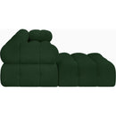 Manufacturer Color_Green -- Ames 102" Green Boucle Fabric Upholstered 4 pc Modular Sectional IMAGE 7