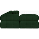  Manufacturer Color_Green -- Ames 136" Green Boucle Fabric Upholstered 5 pc Modular Sectional IMAGE 7
