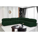  Manufacturer Color_Green -- Ames 102" Green Boucle Fabric Upholstered 5 pc Modular Sectional IMAGE 2