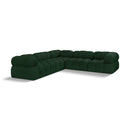  Manufacturer Color_Green -- Ames 102" Green Boucle Fabric Upholstered 5 pc Modular Sectional IMAGE 1