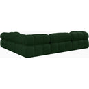  Manufacturer Color_Green -- Ames 102" Green Boucle Fabric Upholstered 5 pc Modular Sectional IMAGE 3