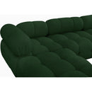Meridian Ames Green Boucle Fabric Modular Sectional IMAGE 12