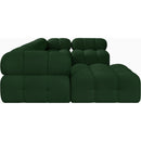  Manufacturer Color_Green -- Ames 136" Green Boucle Fabric Upholstered 6 pc Modular Sectional IMAGE 7