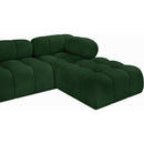  Manufacturer Color_Green -- Ames 136" Green Boucle Fabric Upholstered 6 pc Modular Sectional IMAGE 8