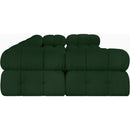  Manufacturer Color_Green -- Ames 136" Green Boucle Fabric Upholstered 6 pc Modular Sectional IMAGE 7
