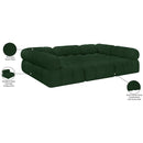  Manufacturer Color_Green -- Ames 102" Green Boucle Fabric Upholstered 6 pc Modular Sectional IMAGE 10