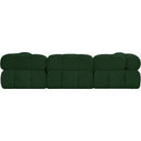  Manufacturer Color_Green -- Ames 102" Green Boucle Fabric Upholstered 6 pc Modular Sectional IMAGE 3