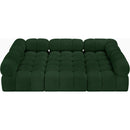  Manufacturer Color_Green -- Ames 102" Green Boucle Fabric Upholstered 6 pc Modular Sectional IMAGE 5