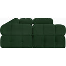  Manufacturer Color_Green -- Ames 102" Green Boucle Fabric Upholstered 6 pc Modular Sectional IMAGE 7