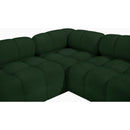  Manufacturer Color_Green -- Ames 170" Green Boucle Fabric Upholstered 6 pc Modular Sectional IMAGE 10