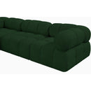  Manufacturer Color_Green -- Ames 136" Green Boucle Fabric Upholstered 6 pc Modular Sectional IMAGE 9