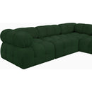  Manufacturer Color_Green -- Ames 170" Green Boucle Fabric Upholstered 7 pc Modular Sectional IMAGE 11