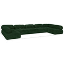  Manufacturer Color_Green -- Ames 170" Green Boucle Fabric Upholstered 7 pc Modular Sectional IMAGE 15