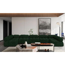 Manufacturer Color_Green -- Ames 170" Green Boucle Fabric Upholstered 7 pc Modular Sectional IMAGE 2
