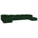  Manufacturer Color_Green -- Ames 170" Green Boucle Fabric Upholstered 7 pc Modular Sectional IMAGE 12