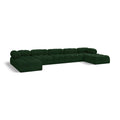  Manufacturer Color_Green -- Ames 170" Green Boucle Fabric Upholstered 7 pc Modular Sectional IMAGE 1