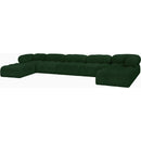  Manufacturer Color_Green -- Ames 170" Green Boucle Fabric Upholstered 7 pc Modular Sectional IMAGE 6