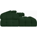  Manufacturer Color_Green -- Ames 170" Green Boucle Fabric Upholstered 7 pc Modular Sectional IMAGE 7