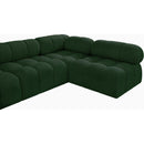  Manufacturer Color_Green -- Ames 204" Green Boucle Fabric Upholstered 7 pc Modular Sectional IMAGE 10