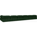  Manufacturer Color_Green -- Ames 204" Green Boucle Fabric Upholstered 7 pc Modular Sectional IMAGE 6