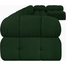  Manufacturer Color_Green -- Ames 204" Green Boucle Fabric Upholstered 7 pc Modular Sectional IMAGE 7