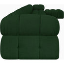  Manufacturer Color_Green -- Ames 204" Green Boucle Fabric Upholstered 7 pc Modular Sectional IMAGE 6