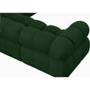  Manufacturer Color_Green -- Ames 136" Green Boucle Fabric Upholstered 7 pc Modular Sectional IMAGE 15