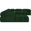  Manufacturer Color_Green -- Ames 136" Green Boucle Fabric Upholstered 7 pc Modular Sectional IMAGE 6
