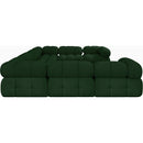  Manufacturer Color_Green -- Ames 136" Green Boucle Fabric Upholstered 8 pc Modular Sectional IMAGE 7