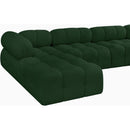  Manufacturer Color_Green -- Ames 204" Green Boucle Fabric Upholstered 8 pc Modular Sectional IMAGE 7