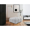  Manufacturer Color_Grey -- Ames Grey Boucle Fabric Upholstered Modular Ottoman IMAGE 2