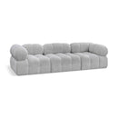 Meridian Ames Grey Boucle Fabric Modular Sofa IMAGE 1