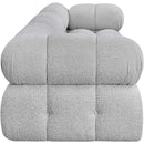  Manufacturer Color_Grey -- Ames 102" Grey Boucle Fabric Upholstered 3 pc Modular Sofa IMAGE 7