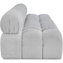  Manufacturer Color_Grey -- Ames 102" Grey Boucle Fabric Upholstered 3 pc Armless Modular Sofa IMAGE 7