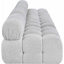Meridian Ames Grey Boucle Fabric Modular Sofa IMAGE 7
