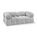  Manufacturer Color_Grey -- Ames 68" Grey Boucle Fabric Upholstered 2 pc Modular Loveseat IMAGE 1