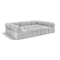 Manufacturer Color_Grey -- Ames 102" Grey Boucle Fabric Upholstered 6 pc Modular Sectional IMAGE 1