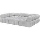 Meridian Ames Grey Boucle Fabric Modular Sectional IMAGE 6