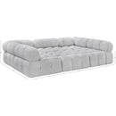 Manufacturer Color_Grey -- Ames 102" Grey Boucle Fabric Upholstered 6 pc Modular Sectional IMAGE 9