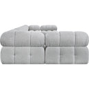  Manufacturer Color_Grey -- Ames 170" Grey Boucle Fabric Upholstered 7 pc Modular Sectional IMAGE 7