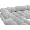 Meridian Ames Grey Boucle Fabric Modular Sectional IMAGE 10