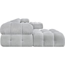  Manufacturer Color_Grey -- Ames 170" Grey Boucle Fabric Upholstered 7 pc Modular Sectional IMAGE 7